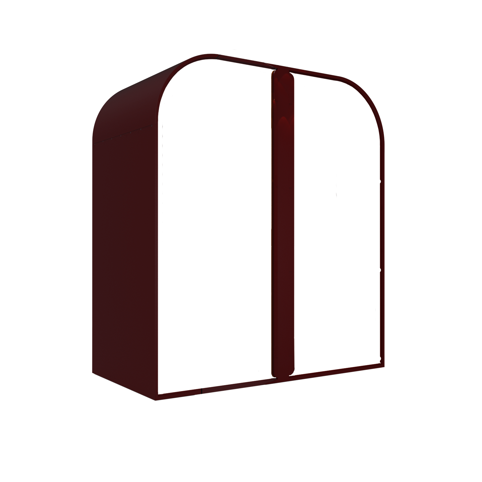 Double Exterieur in kleur Karmozijn Rood