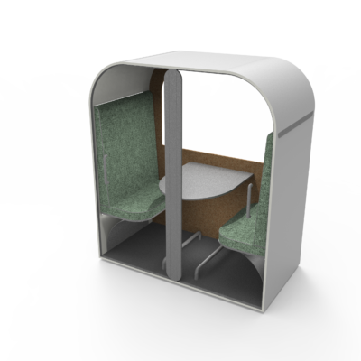 Double | Geschuurd aluminium exterieur met matte blanke lak afwerking