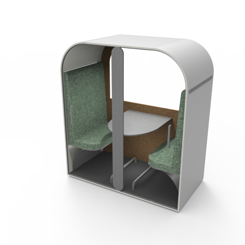 Double | Geschuurd aluminium exterieur met matte blanke lak afwerking