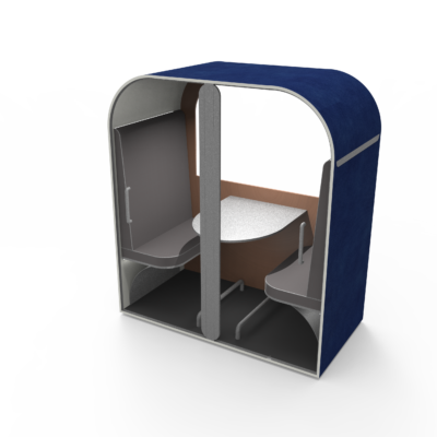 Double Special | Blauw exterieur en grijs interieur