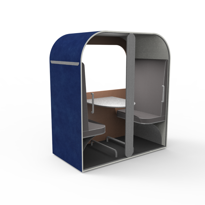 Cabb-in Double Special with blue exterior and grey interior - Image 2